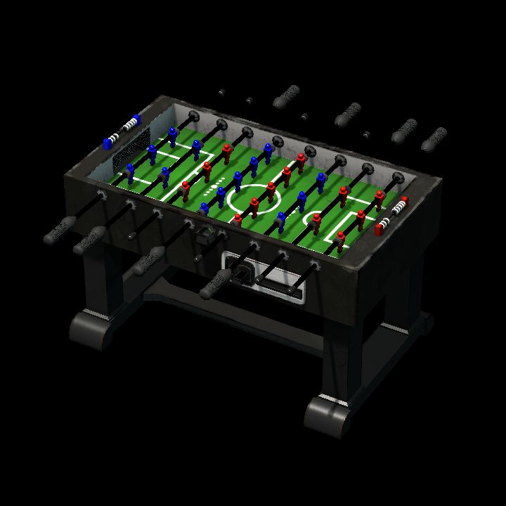 Table, Foosball - Black & Green