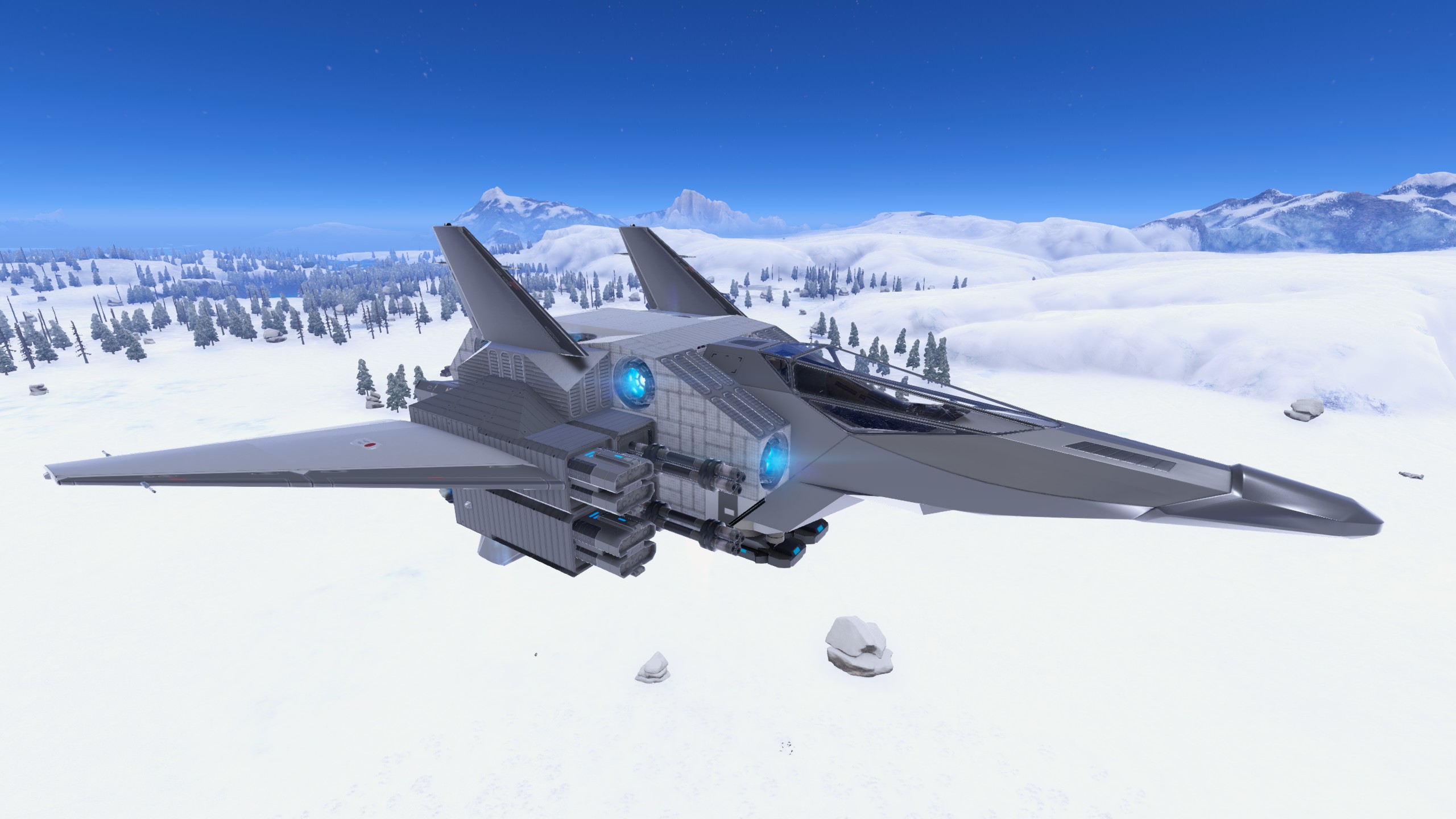 Starflux Light Grey 3 - Small scout-fighter