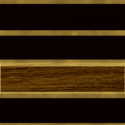 1x1 Slider Slat Black and Gold