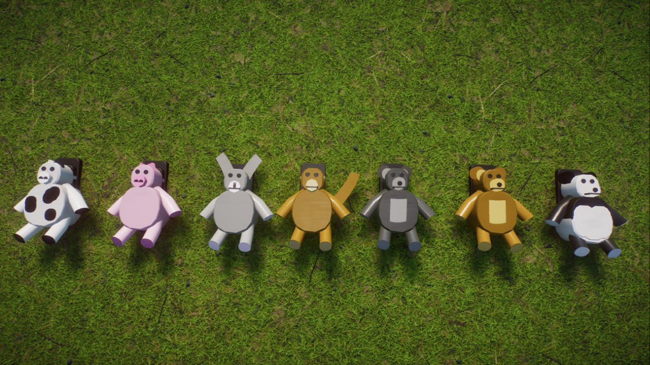 Plush giftshop animals