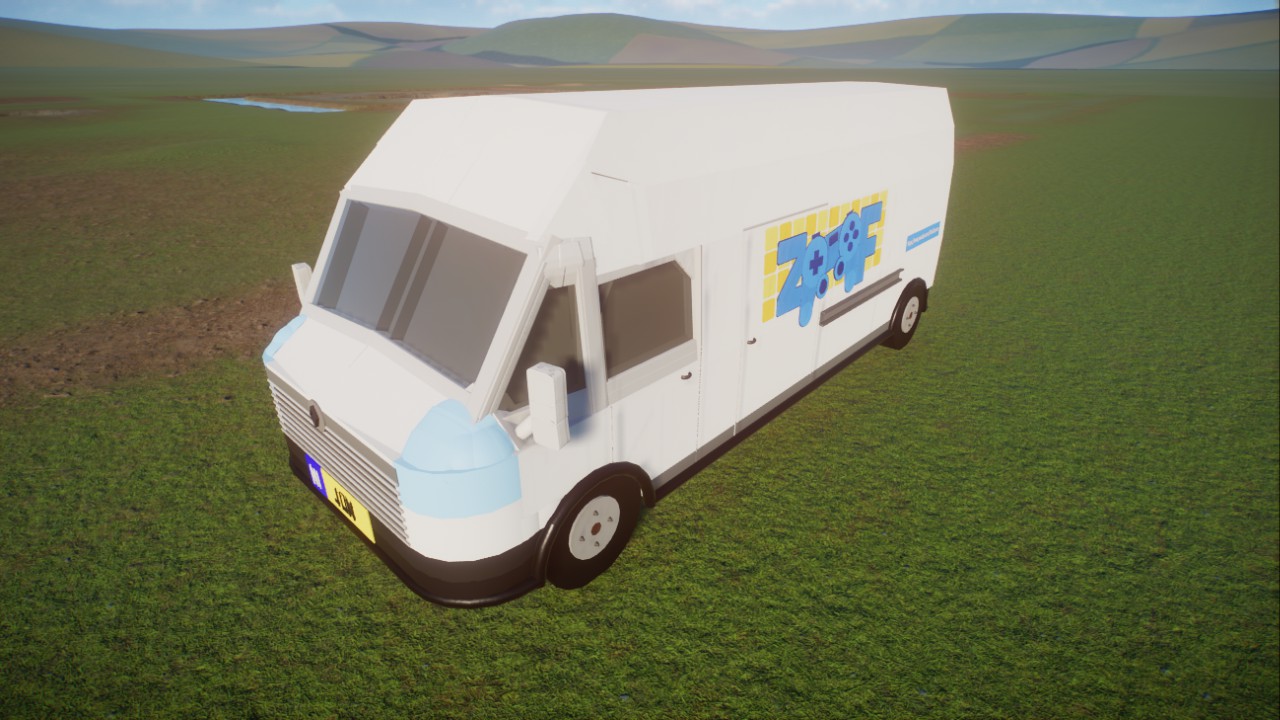 Delivery van (with zoof logo)