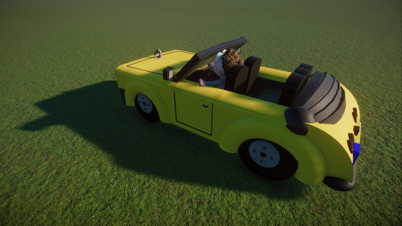 car with driver - recolorable