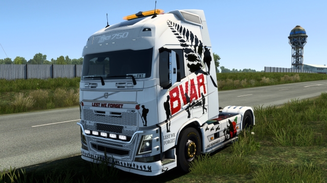 BVAR Trucking Remembrance Day Volvo FH12 Paint