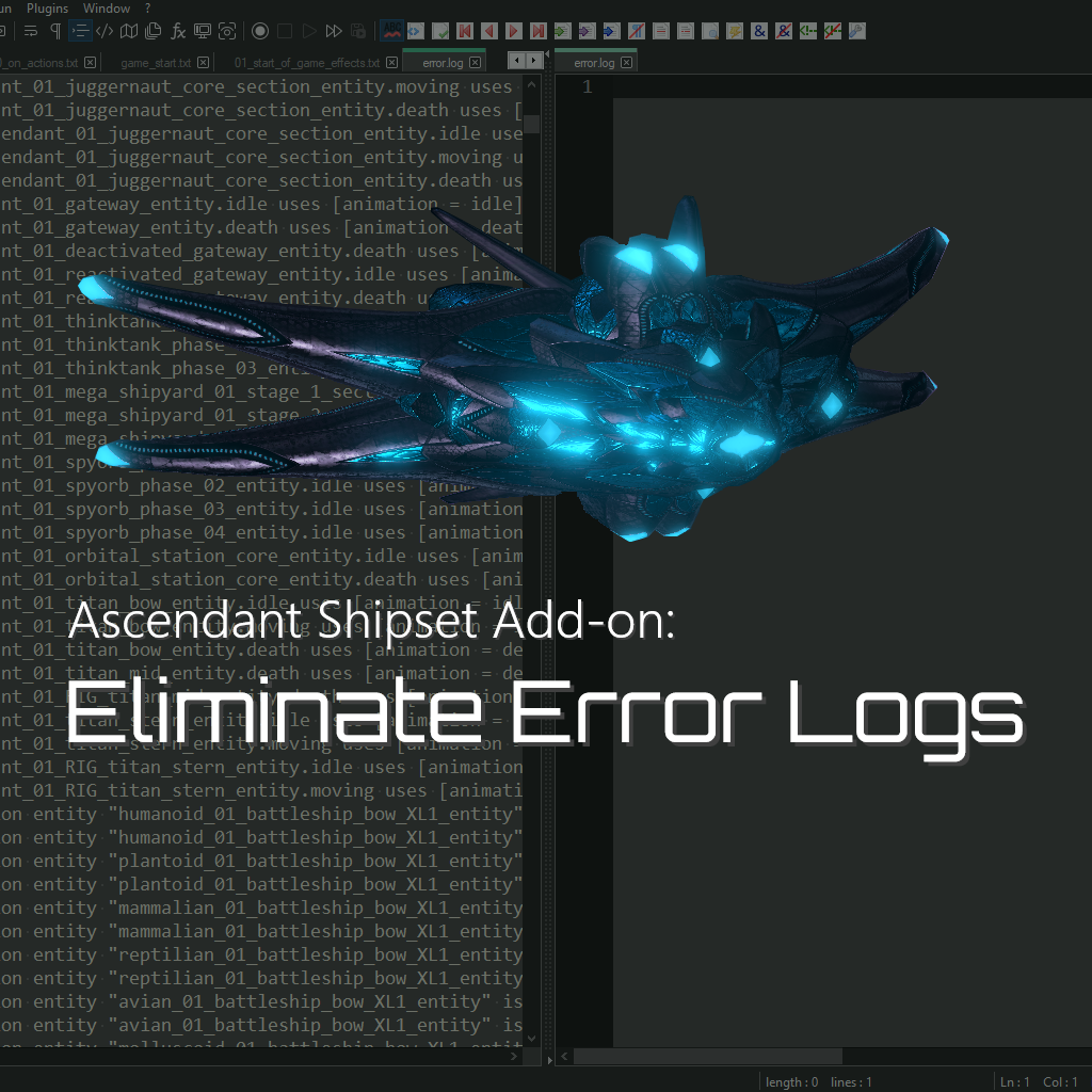 Ascendant Shipset Add-on: Eliminate Error Logs