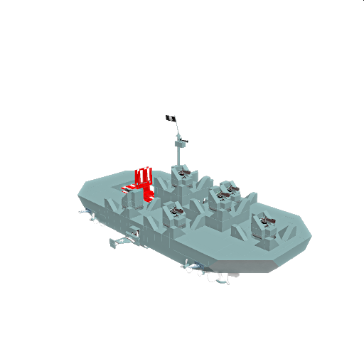 DS 19 Castle boat Paddle wheeler