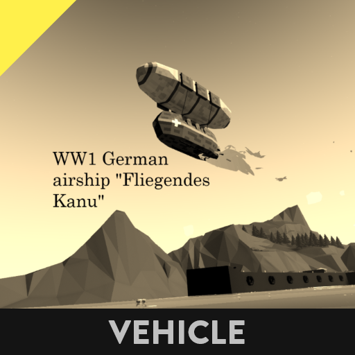 WW1 German Airship "Fliegendes Kanu"