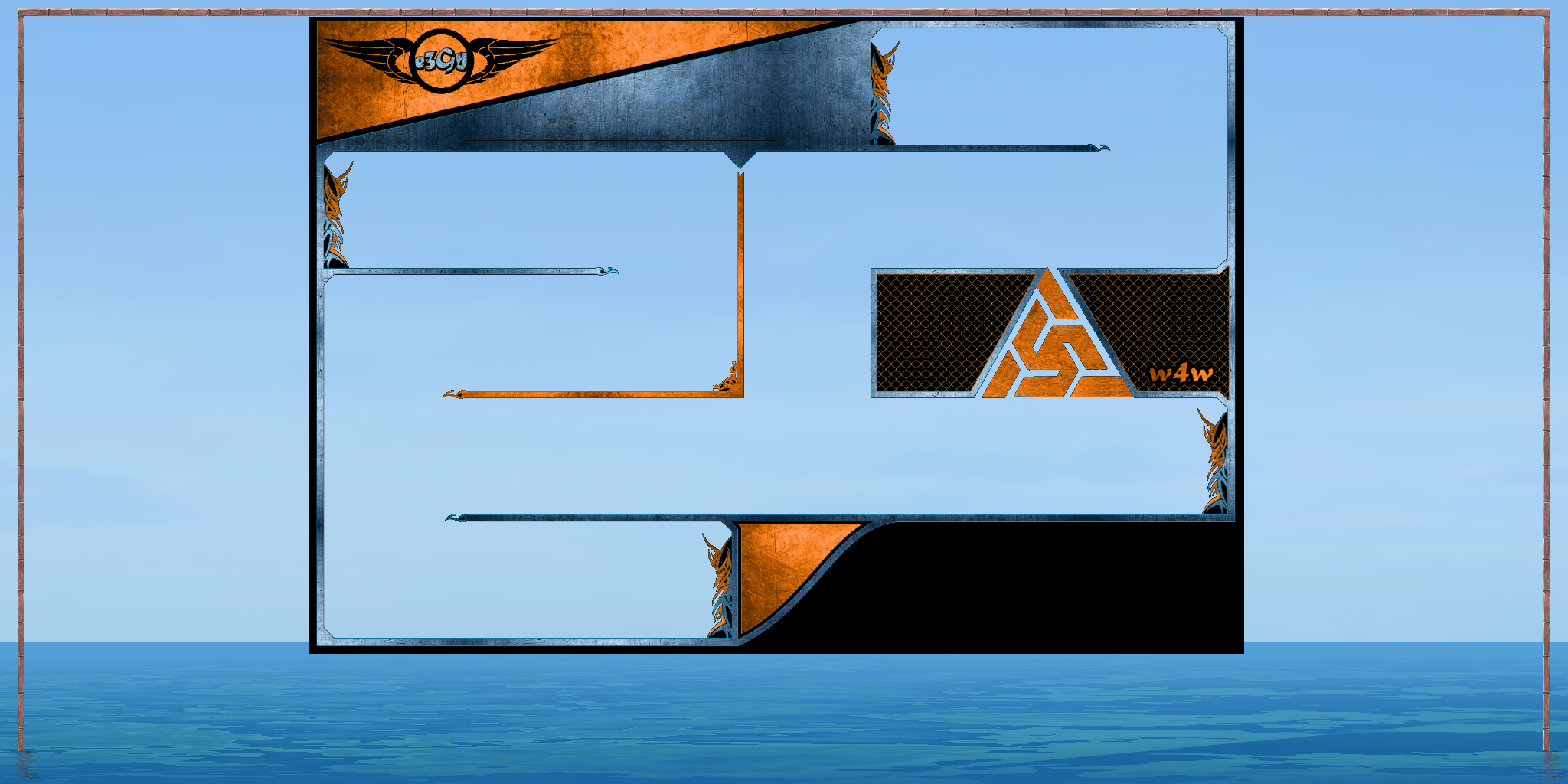 w4w - Orange blue tribals [e3Gy]