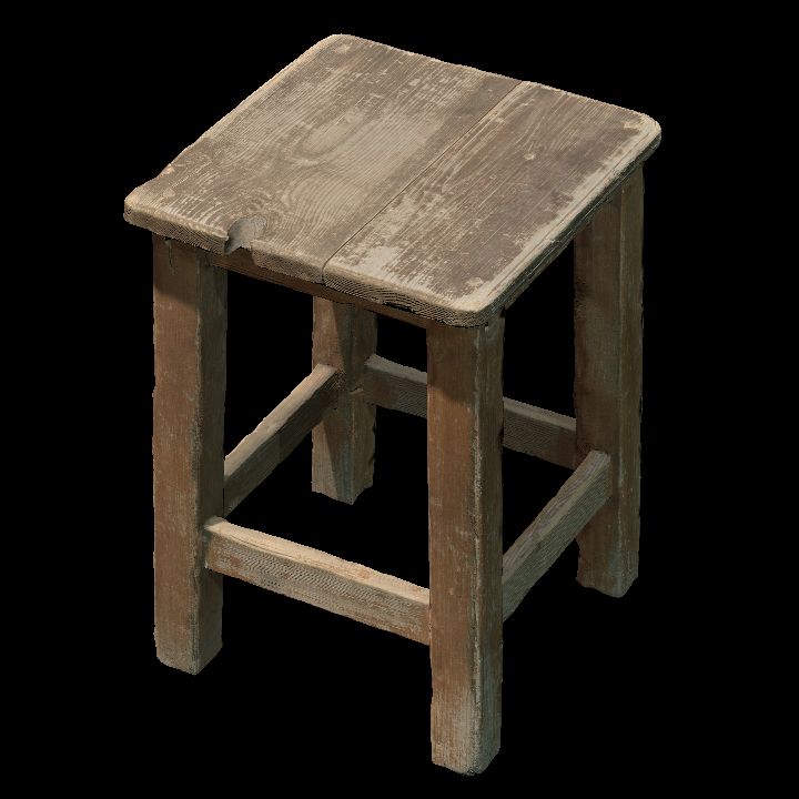 Furniture, Stool, Wood 2