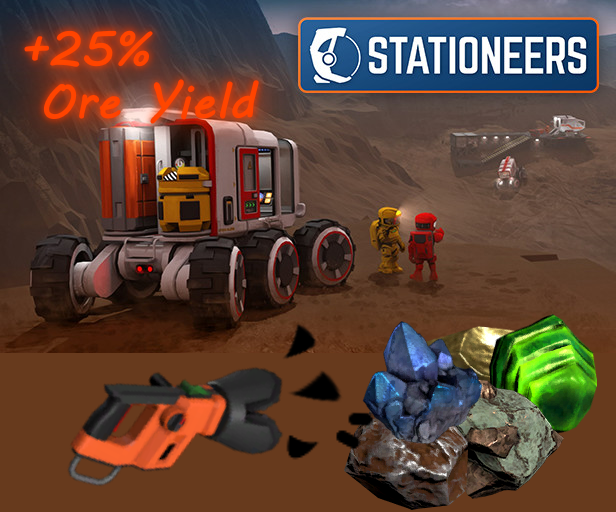 Ore Yield +25%