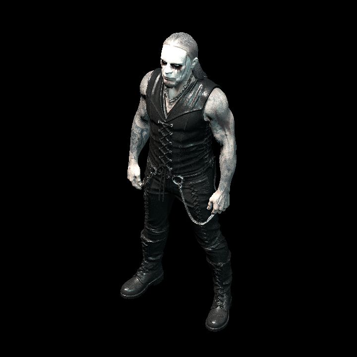black metal clown