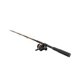 Fishing Rod resting orange