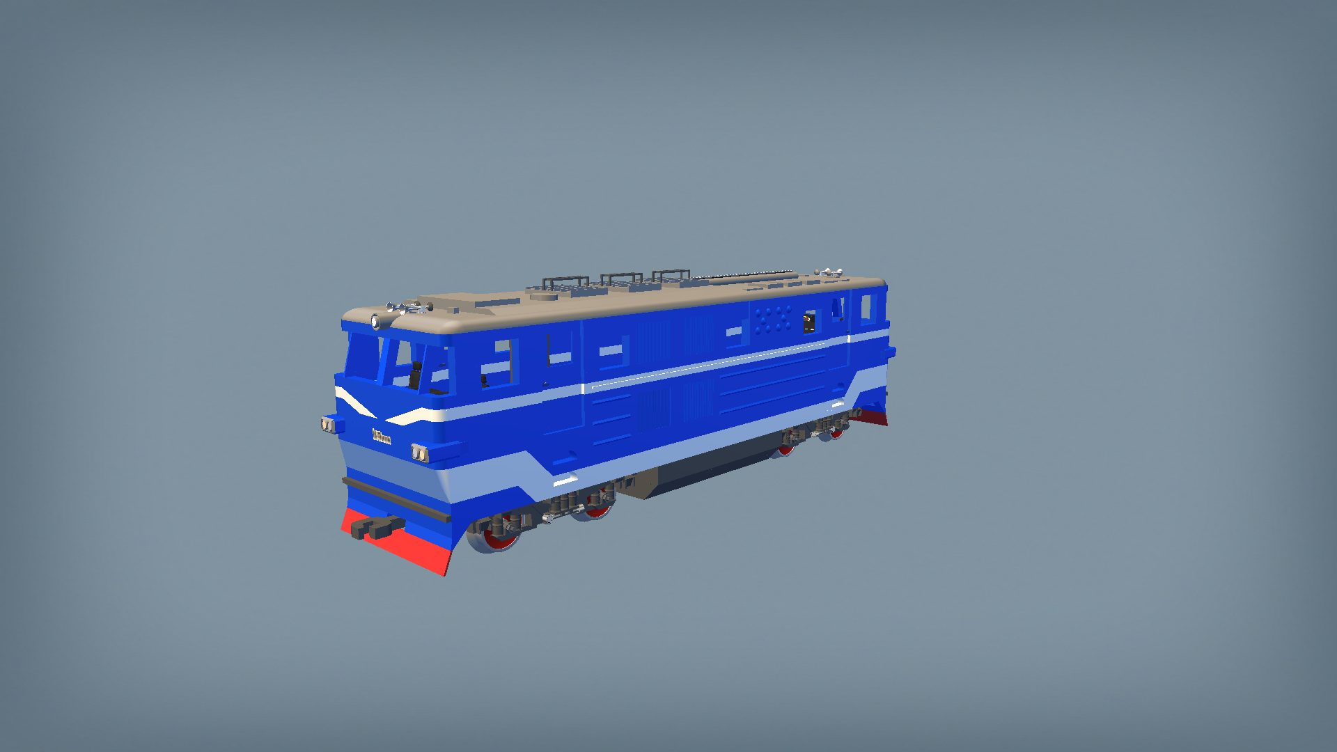 Beijing diesel locomotive trunk passenger type Blue white coating