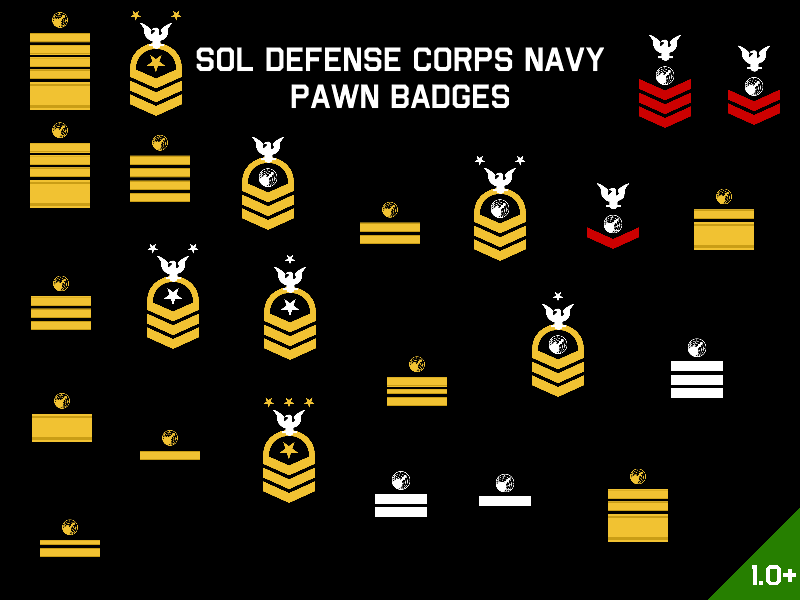 Pawn Badge - Sol Defense Corps Navy
