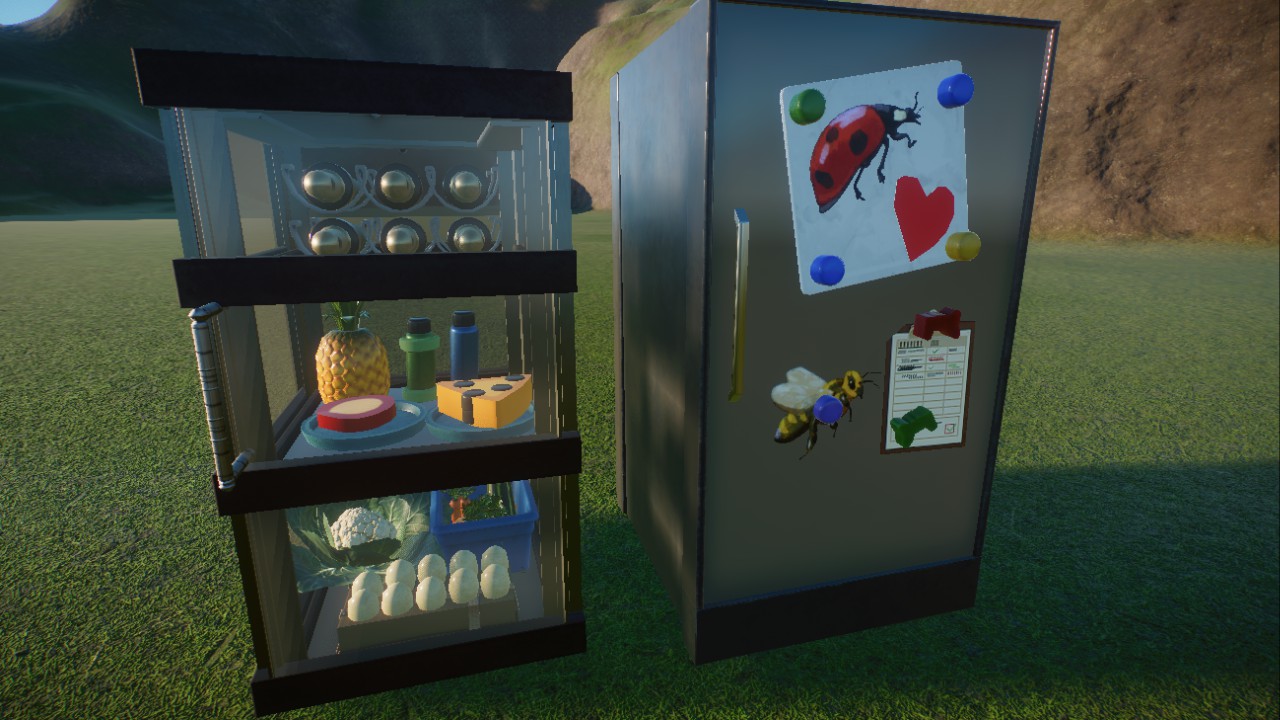 fridge, realistic size, Kühlschränke