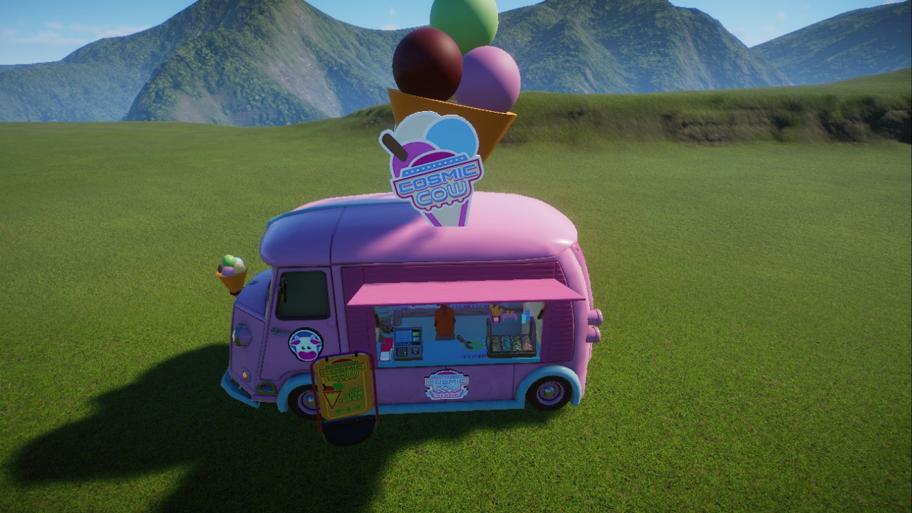 cosmic cow ice cream truck