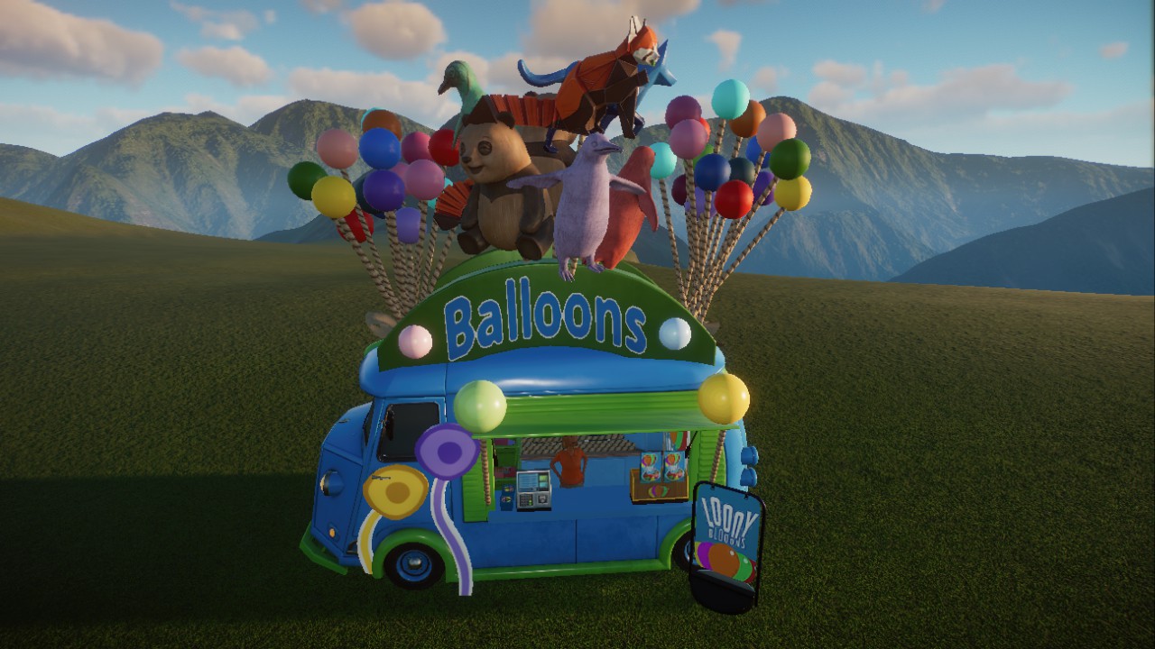 loony balloons truck