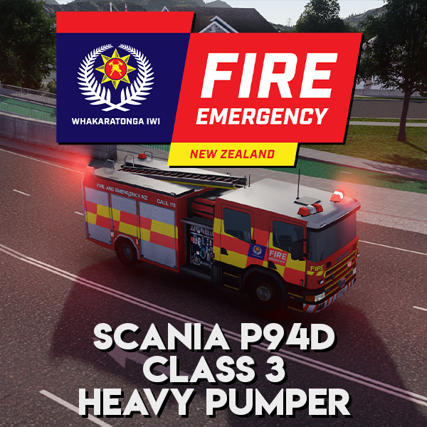 New Zealand Fire & Emergency Scania Heavy Pumper Fire Truck
