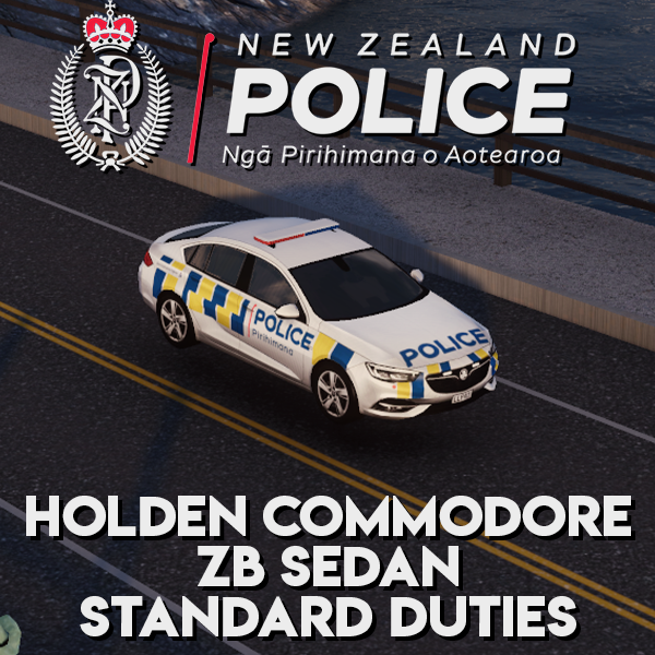 New Zealand Police Commodore ZB Sedan