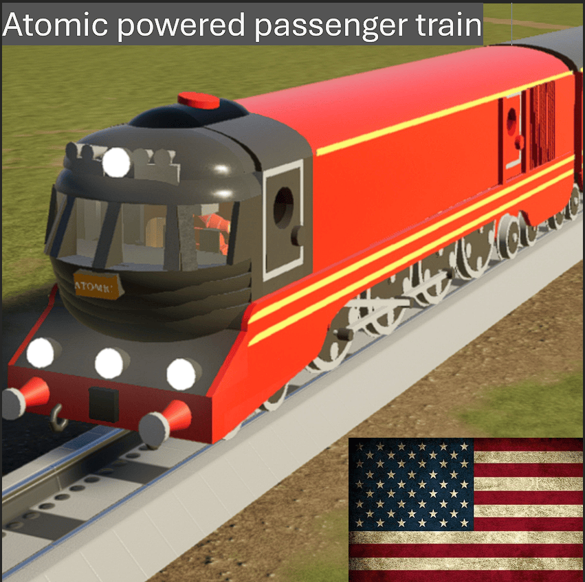 Atomic powered locomotive