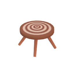 Tree trunk side table
