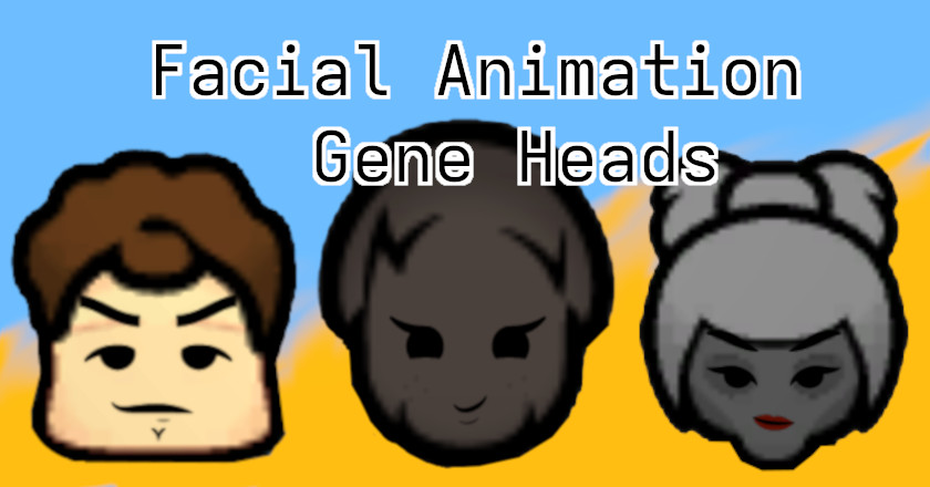 Facial Animation Gene Heads mod preview for RimWorld