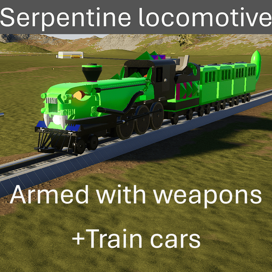 Serpentine locomotive armed