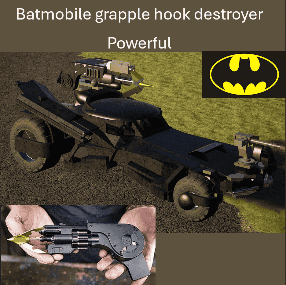Batmobile grappling hook