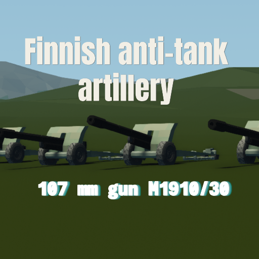 finnish 107 mm gun M1910/30 anti-tank artillery