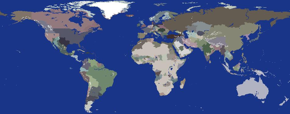 World Map 1840 Alternate