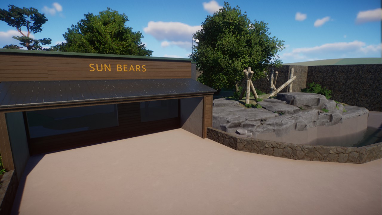 Sun Bears Habitat Edinburgh Zoo