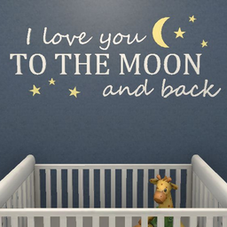 Wall Art (To The Moon White)