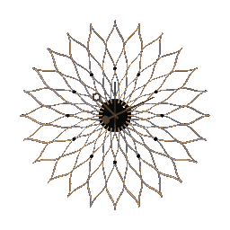 Vitra Sunflower Clock - Bamboo