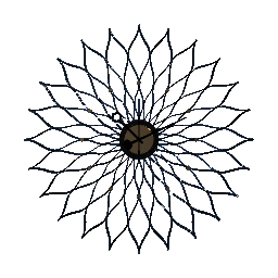 Vitra Sunflower Clock - Chrome