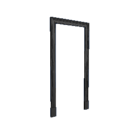 Door Paneling 2m x 0,75m Spruce Black