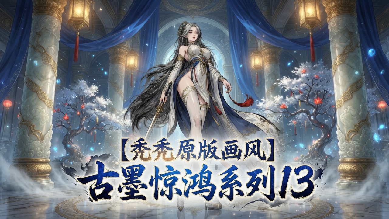 【秃秃原版画风】古墨惊鸿系列13（1*女立绘+NPC+独立战斗小人）