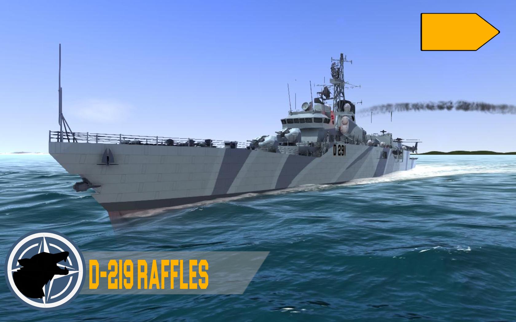D-91 Raffles Class Guided Missile Destroyer