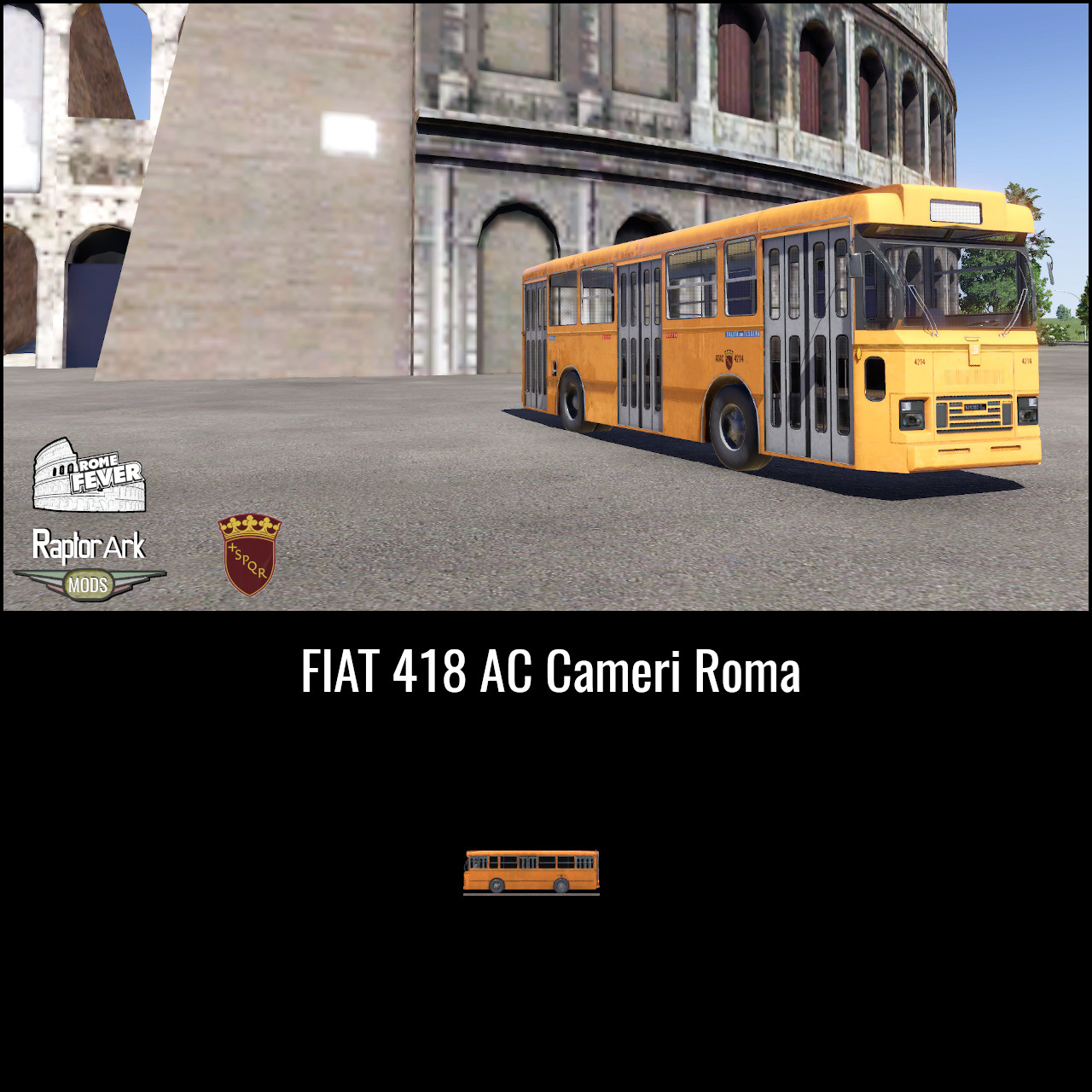 FIAT 418 AC Cameri Roma bus