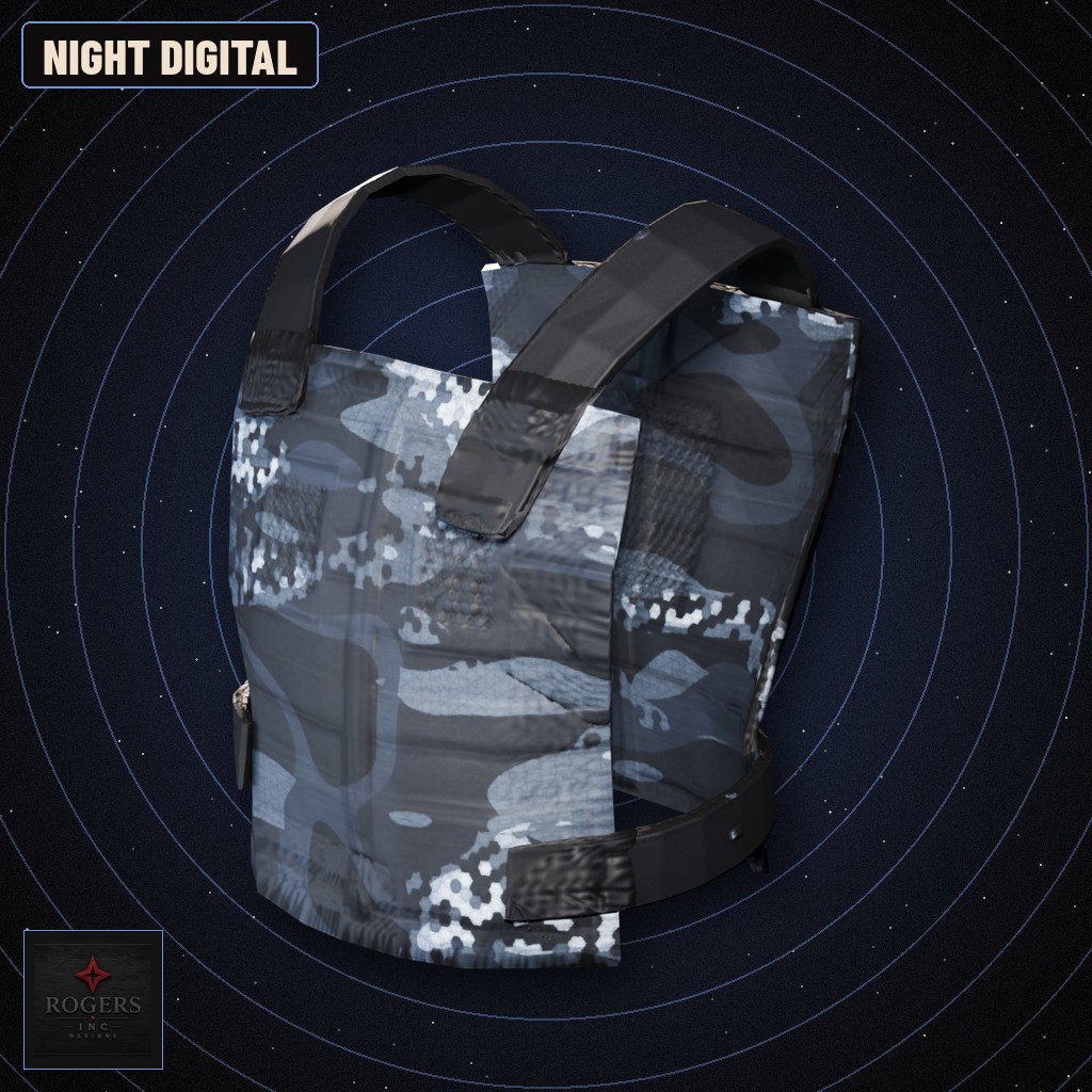 Night Digital Metal Chest Plate