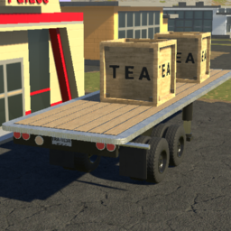 Low Brick Flatbed Trailer