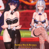 202405shortvideo~Raiden Mei＆Bronya~bunny girl Sex