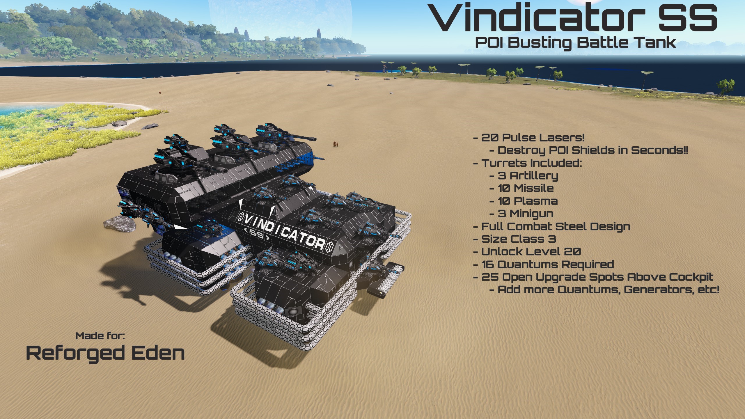 Vindicator SS - POI Busting Battle Tank - RE