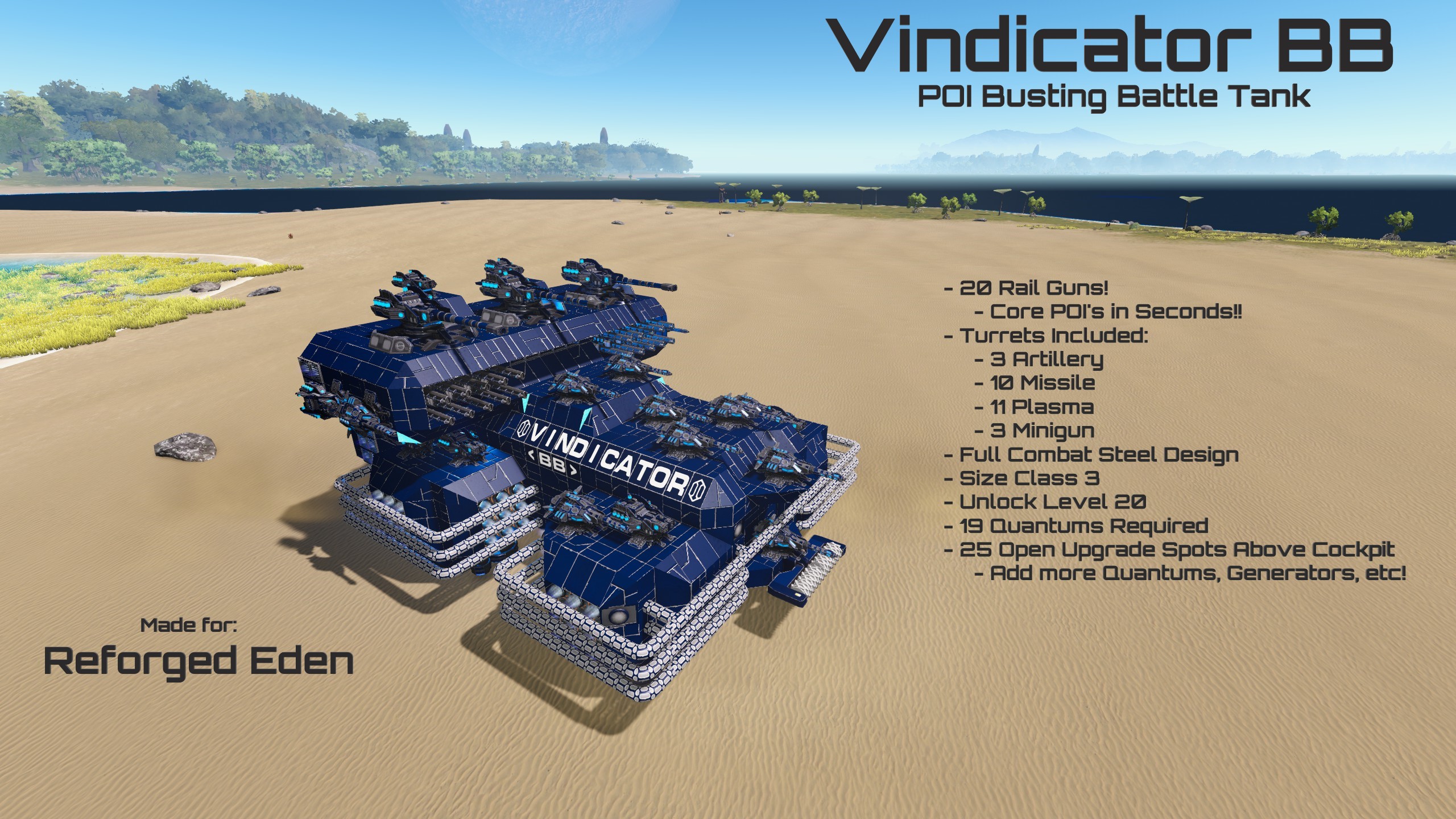 Vindicator BB - POI Busting Battle Tank - RE