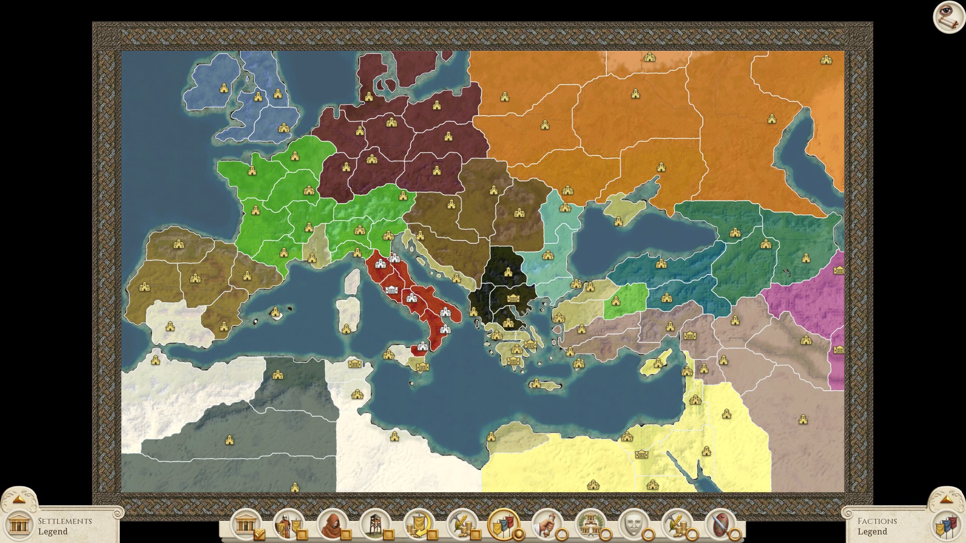 No Rebel Settlements Vanilla Campaign United Rome