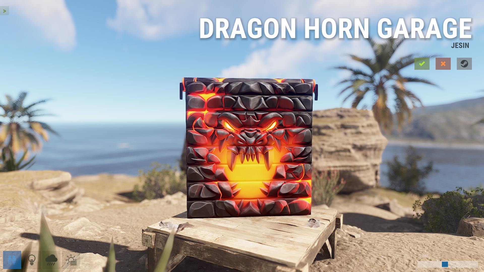 Dragon Horn Garage Door