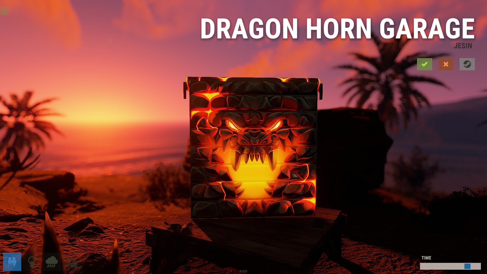 Dragon Horn Garage Door