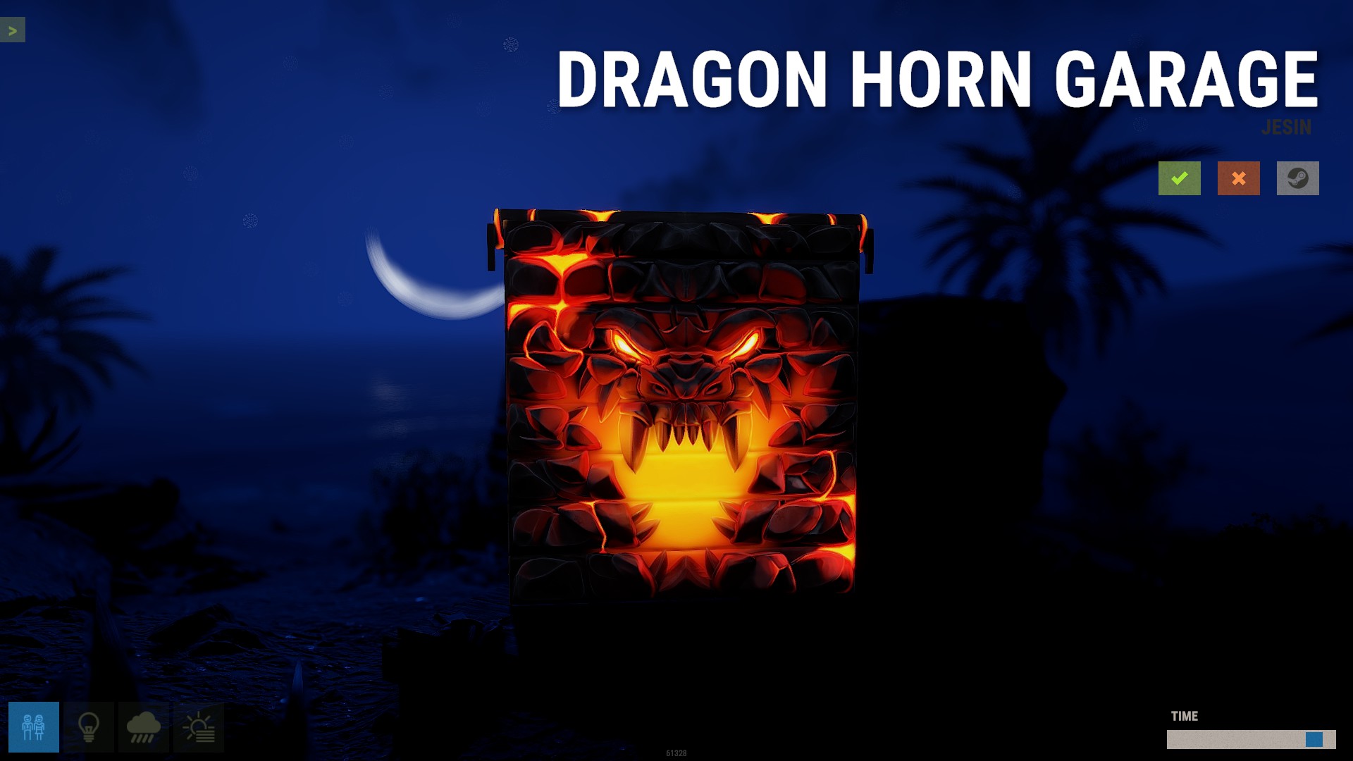 Dragon Horn Garage Door