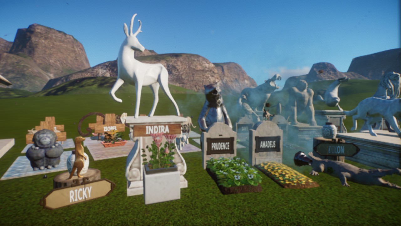 To remember the lost ones... - Set of Animal Graves - Graveyard Props