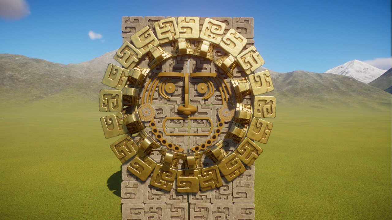 Ancient Temple Face