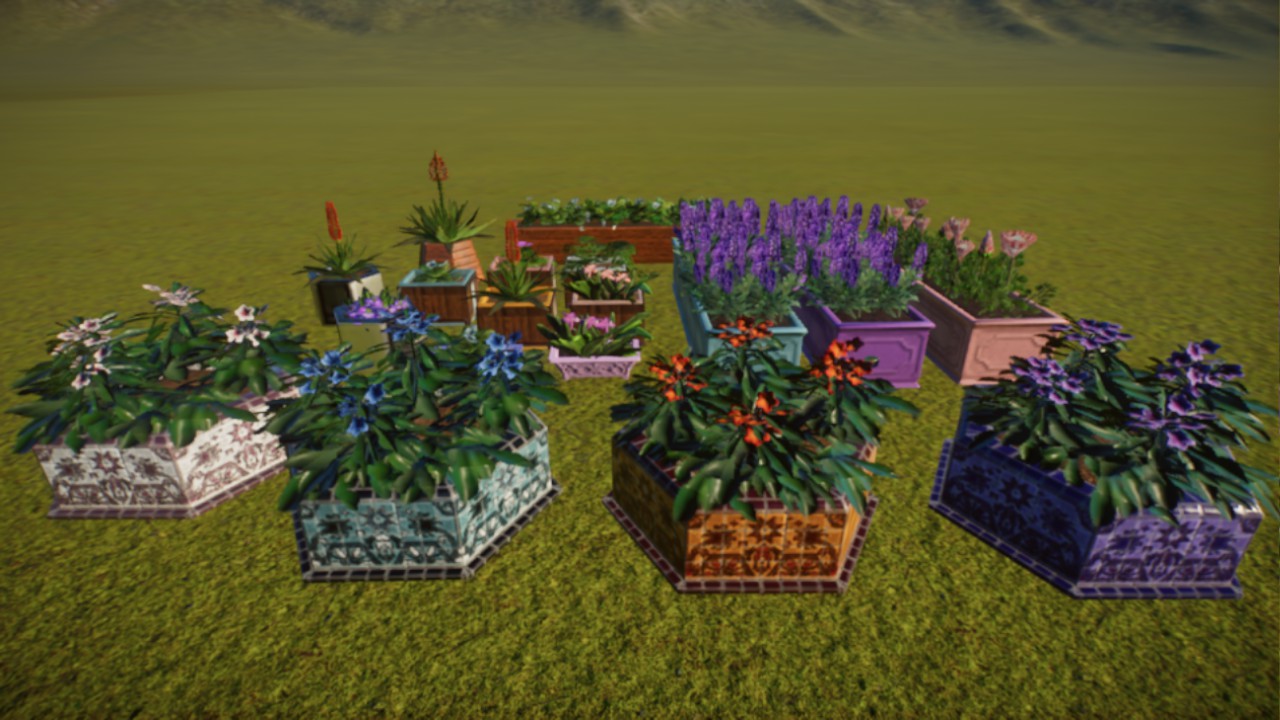 Anna's: ''Creative Planter Collection'' - Rainbow Flower Pots