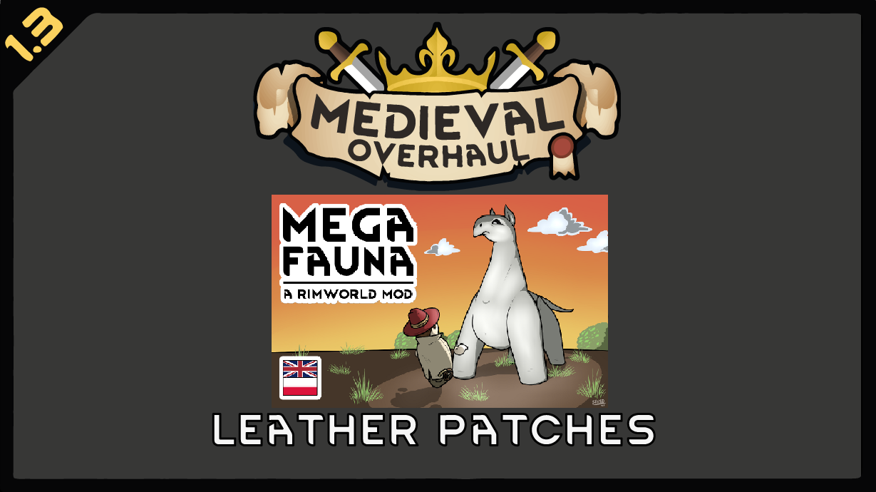 Medieval Overhaul - Megafauna Leather Patch mod preview for RimWorld